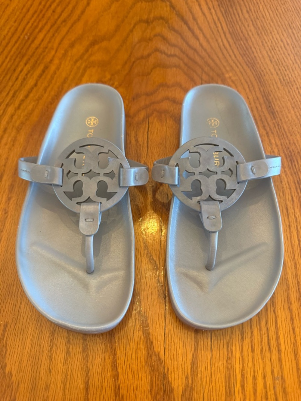 Tory Burch Gray Miller Cloud Sandals